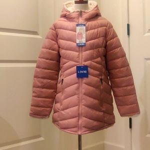Steve Madden pink girls youth reversible hoodie jacket L 14/16